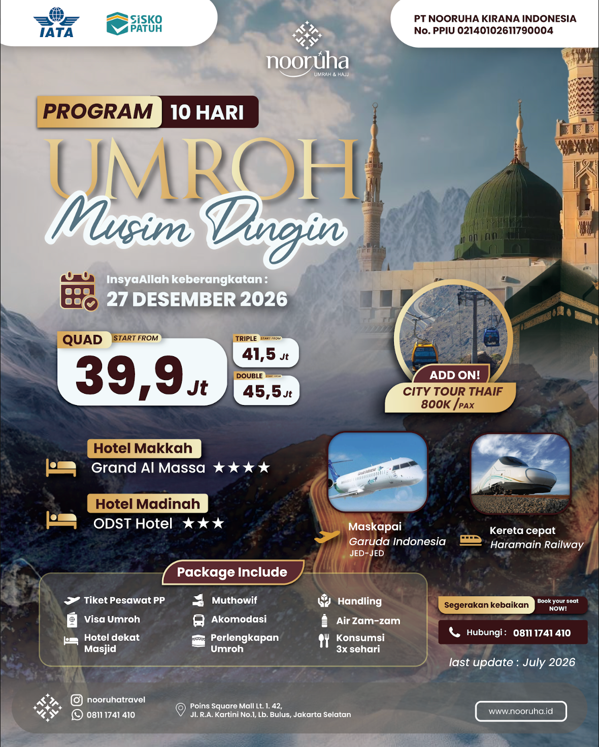 Umrah Desember 10 Hari